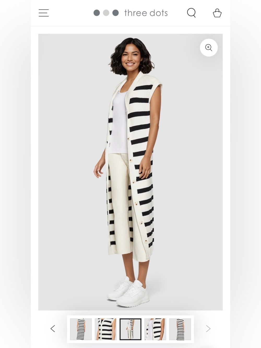 Three Dots Mackenzie Duster Knit Sweater Dress